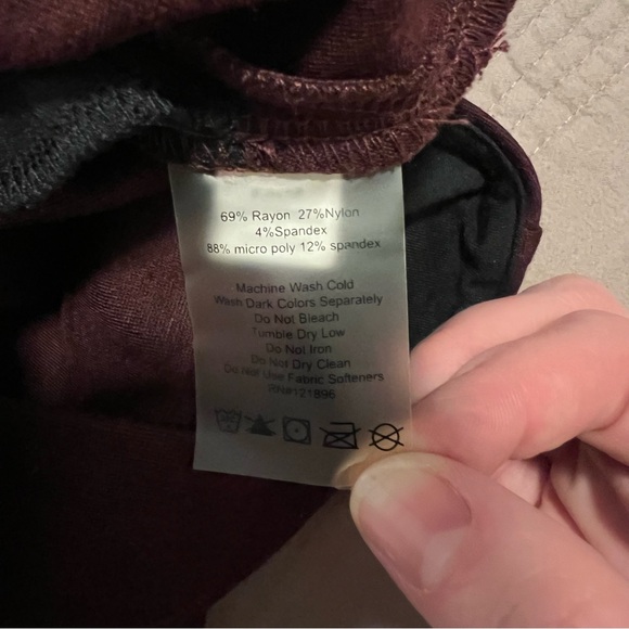 Title Nine Burgundy Zip-Front Mini Dress nwot - Picture 4 of 6